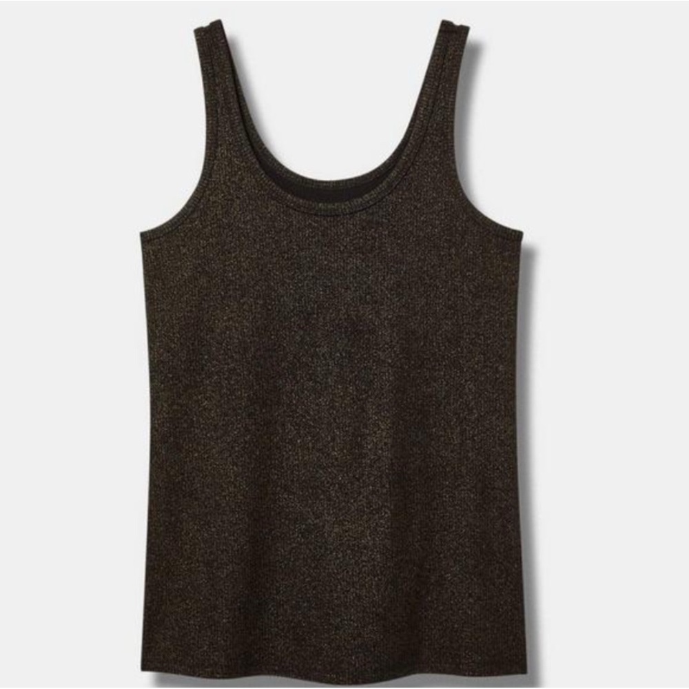 Torrid Shimmering Black Tank Top